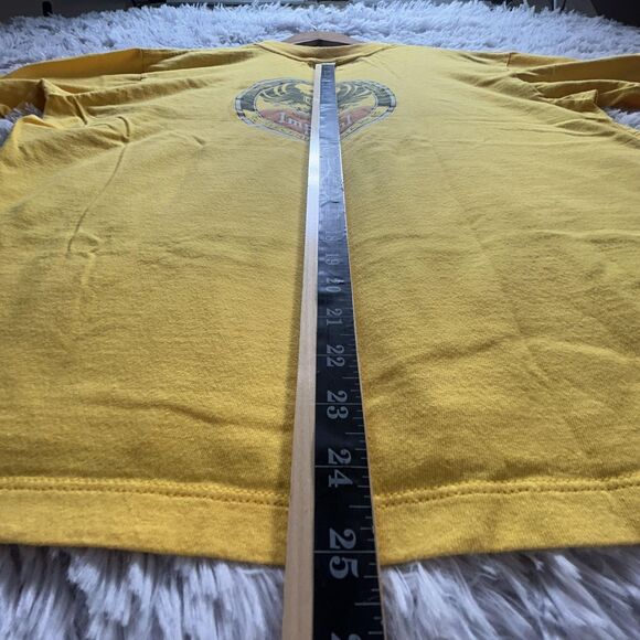 Y2K Boxy Cerveza Imperial Shirt Mens Large Yellow Costa Rica Beer Graphic Logo - Picture 5 of 8